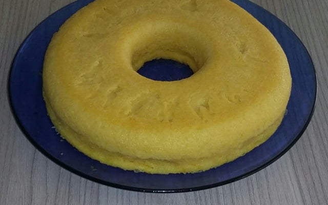 Bolo de milho verde no micro-ondas