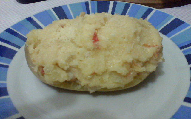 Batatas recheadas ao forno