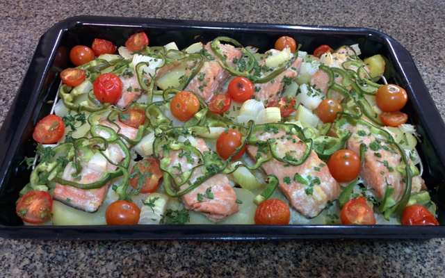 Salmão ao forno