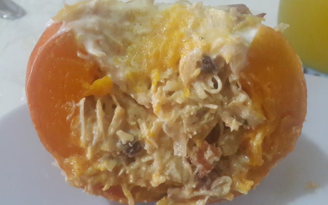 Mini abóbora moranga recheada