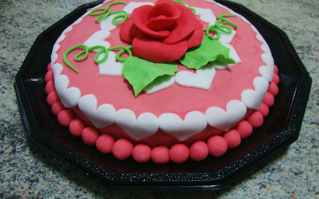 Bolo com pasta americana