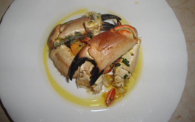 Caranguejo com pirão