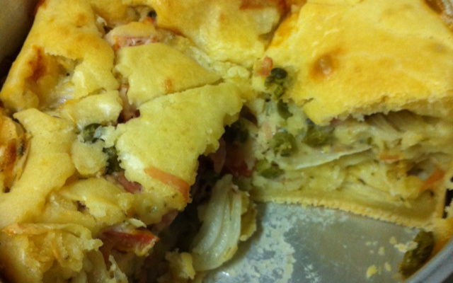 Torta salgada de liquidificador