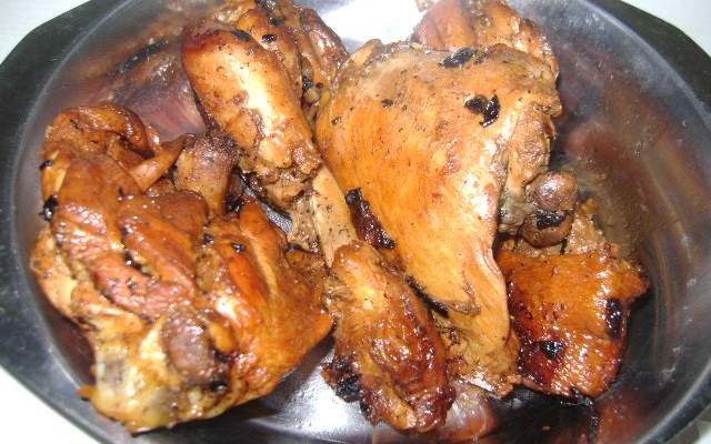 Frango rápido na cebola