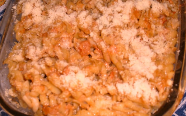 Macarrão com molho de atum da Flor