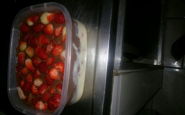 Delicia gelada de morango