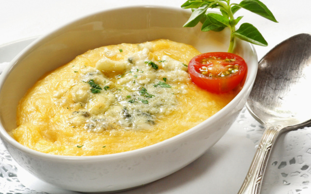 Polenta cremosa prática da Angelita