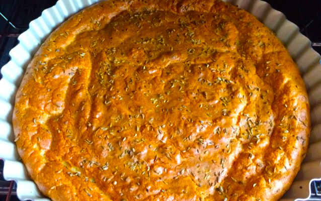 Pão proteico low carb de farinha de amêndoas e castanhas-de-caju