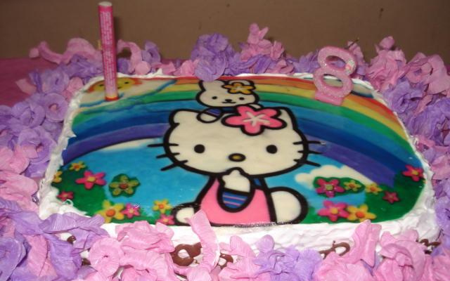 Bolo de abacaxi de aniversário