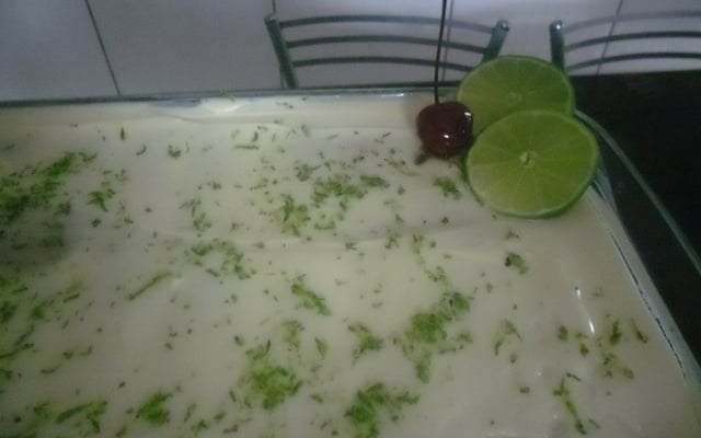 Pavê de limão com leite em pó