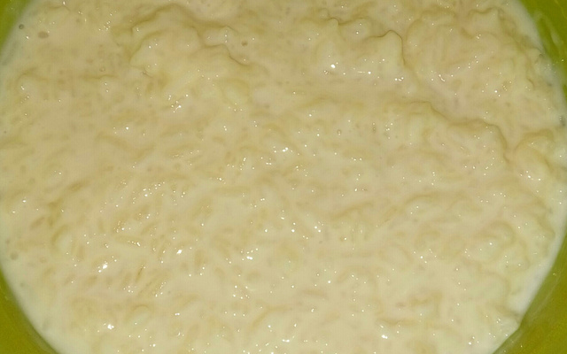 Arroz doce na panela de pressão