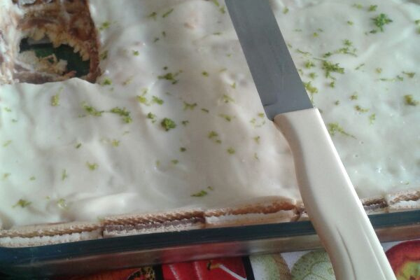 Pavê de limão com chocolate