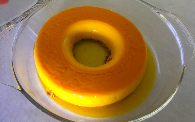 Pudim delicioso de leite condensado