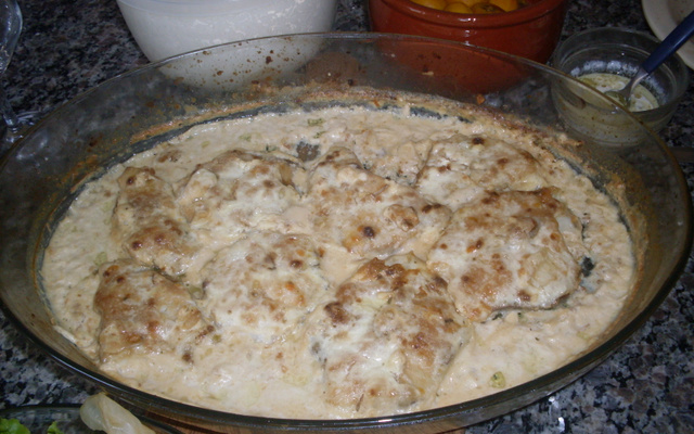 Cação ao leite de coco