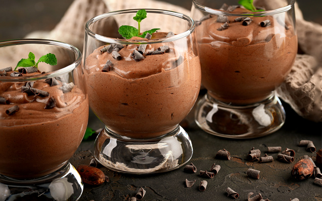 Mousse de chocolate vegano