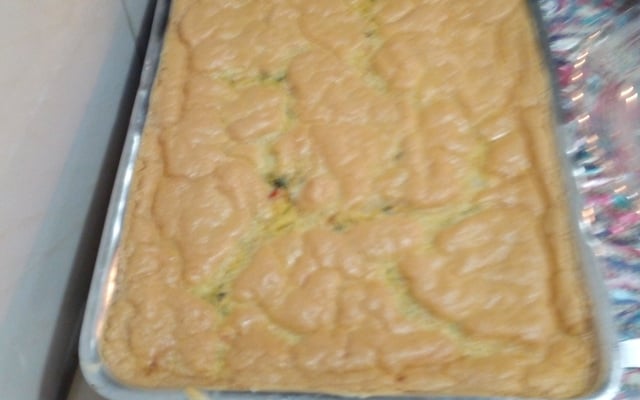 Torta de repolho com bacalhau