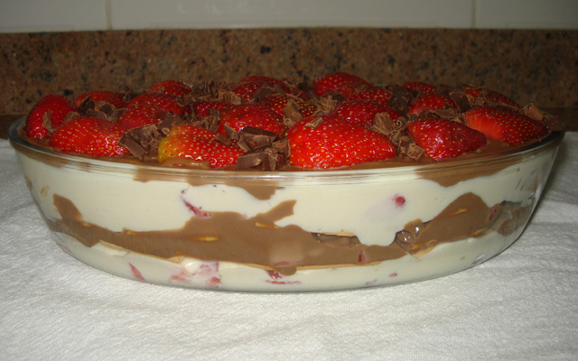 Pavê simples de chocolate