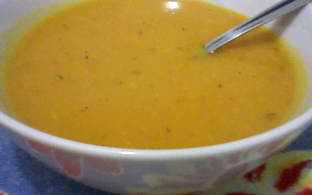 Sopa creme de abóbora
