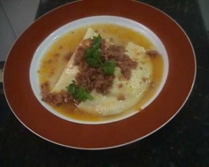 Pierogi com massa de pastel do Jair