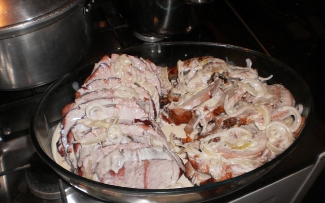 Tender ao molho branco