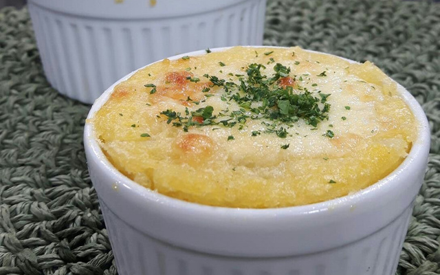 Souflé de Milho e Gorgonzola