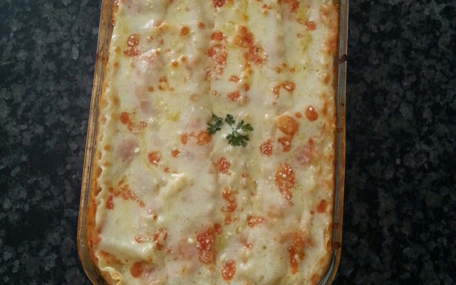 Lasanha de frango ao molho branco