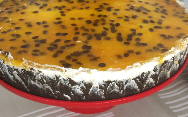 Torta de maracujá com oreo