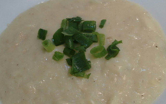 Sopa de palmito cremosa light