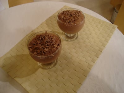 Mousse de chocolate light