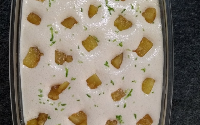 Delícia gelada de abacaxi