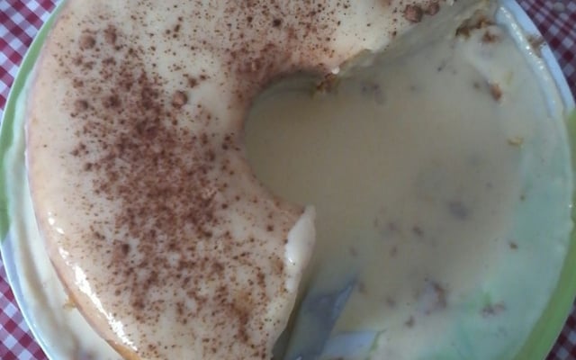 Bolo de milho vulcão