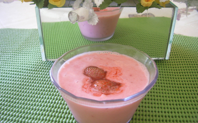 Iogurte com morango