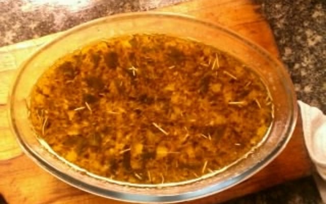 Molho de manteiga com ervas finas