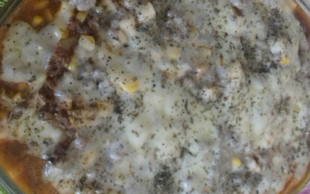 Nhoque com carne moída