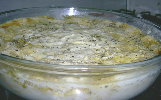 Torta de Frango de Microondas