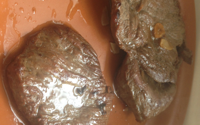 Bife frito rápido e gostoso