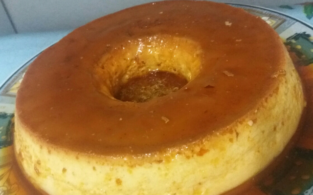 Pudim de leite condensado com creme de leite