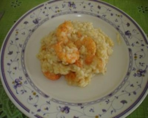 Risoto de camarão