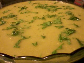 Sopa rápida de ervilha