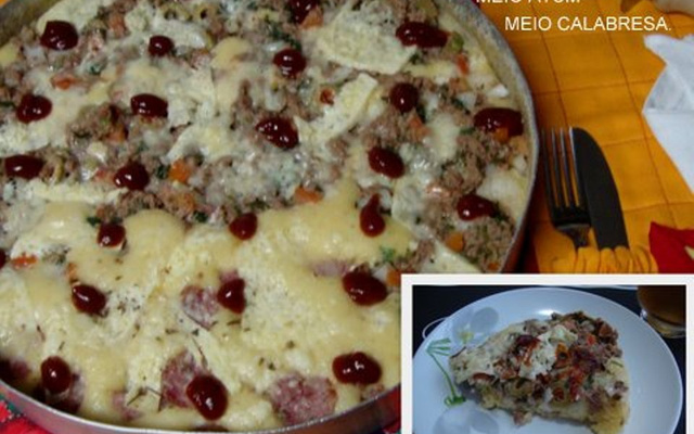 Torta -Pizza rápida de sardinha