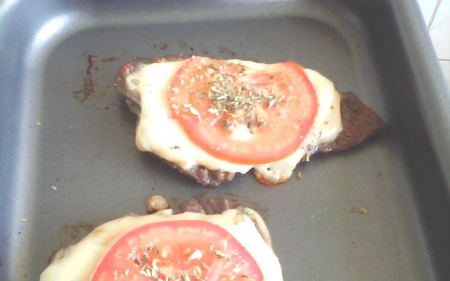 Bife à napolitana de forno