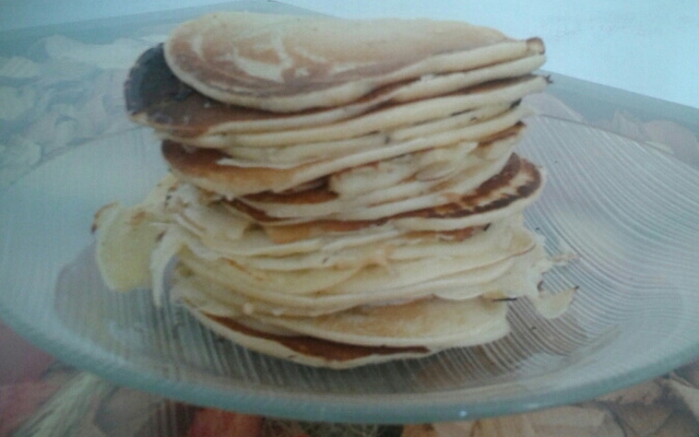 Waffle de frigideira (pancakes)
