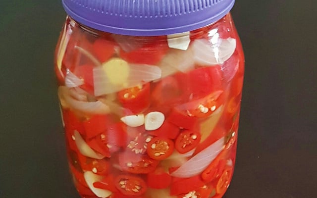 Conserva de pimenta dedo-de-moça