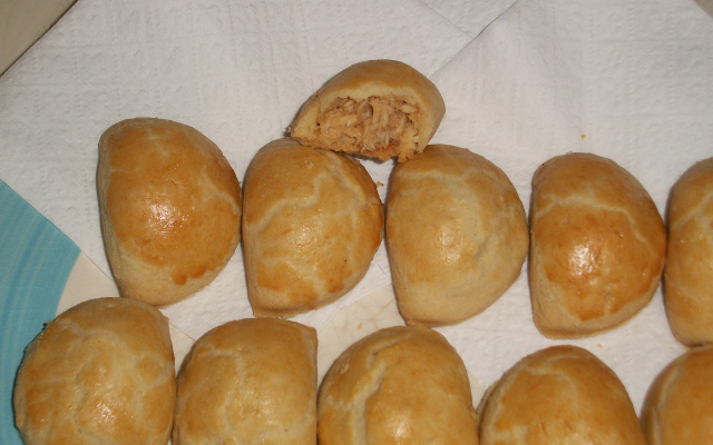 Pastel assado de frango da Miriam