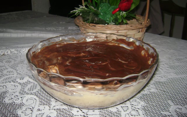 Pavê Natalino de Maracujá com Panetone