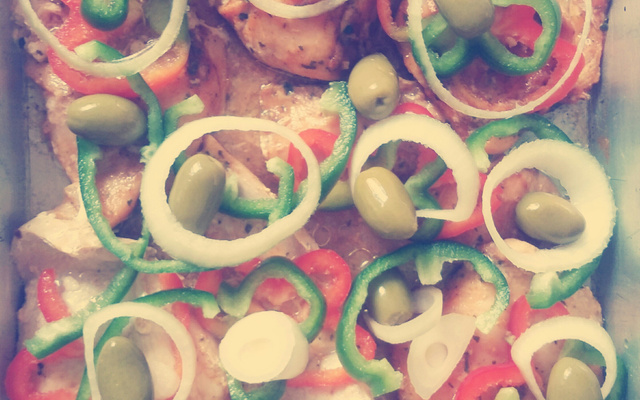 Filé de peito de frango assado