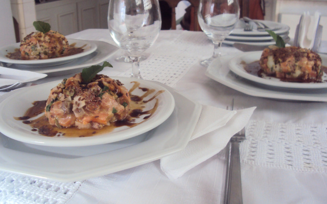 Tartar de salmão do Ferrari