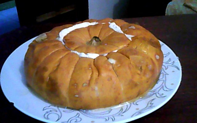 Moranga com creme de Leite ao forno