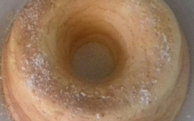 Bolo de milho feito com cuscuz