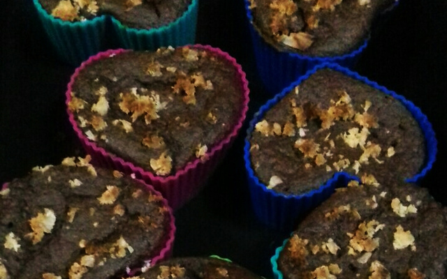 Cupcake de banana super saudável